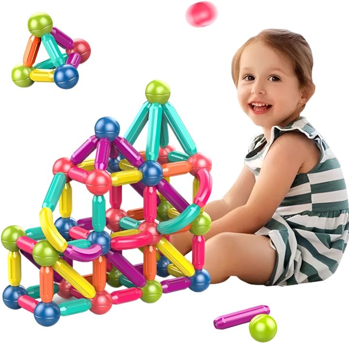 36 Pieces Magnetic Toy Set Blocks Set Toy Magnetic Bar Constructor Building Blocks Montessori Educational Kids Toys For Children Early Educational Toys Set, Magnetic Building Sticks Kit Kids Gift for Age 3+, Recreational Building Sticks Block Set
