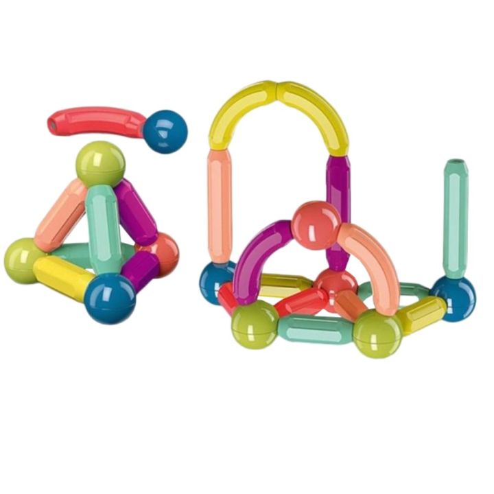 36 Pieces Magnetic Toy Set Blocks Set Toy Magnetic Bar Constructor Building Blocks Montessori Educational Kids Toys For Children Early Educational Toys Set, Magnetic Building Sticks Kit Kids Gift for Age 3+, Recreational Building Sticks Block Set