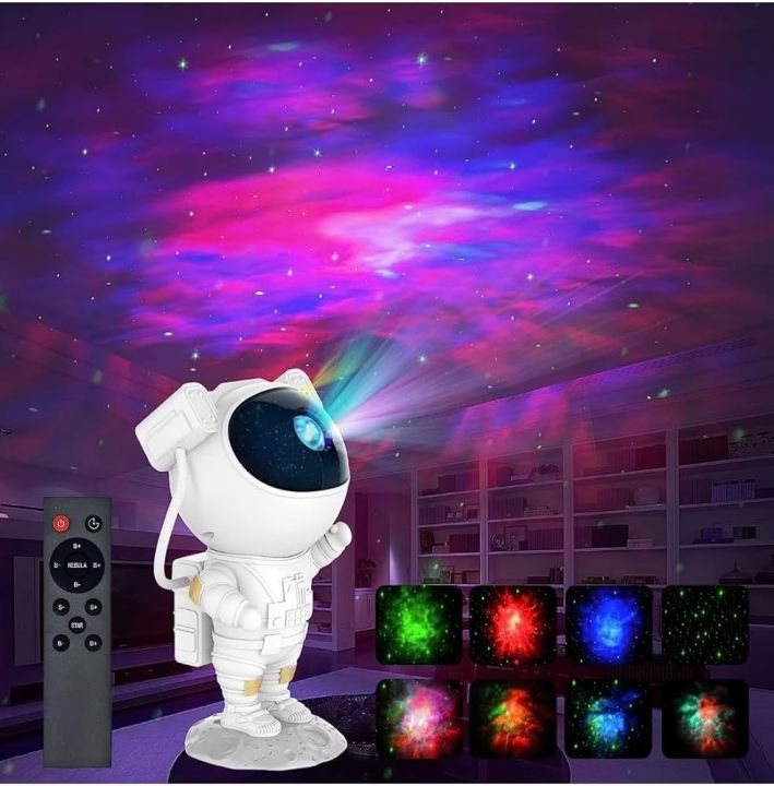 Astronaut Projector Light Star Projector Galaxy Night Light - Astronaut Space Projector, Starry Nebula Ceiling LED Lamp with Timer and Remote.