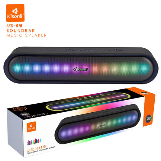 KISONLI WIRELESS BLUETOOTH LONGBAR SPEAKER LED-915.