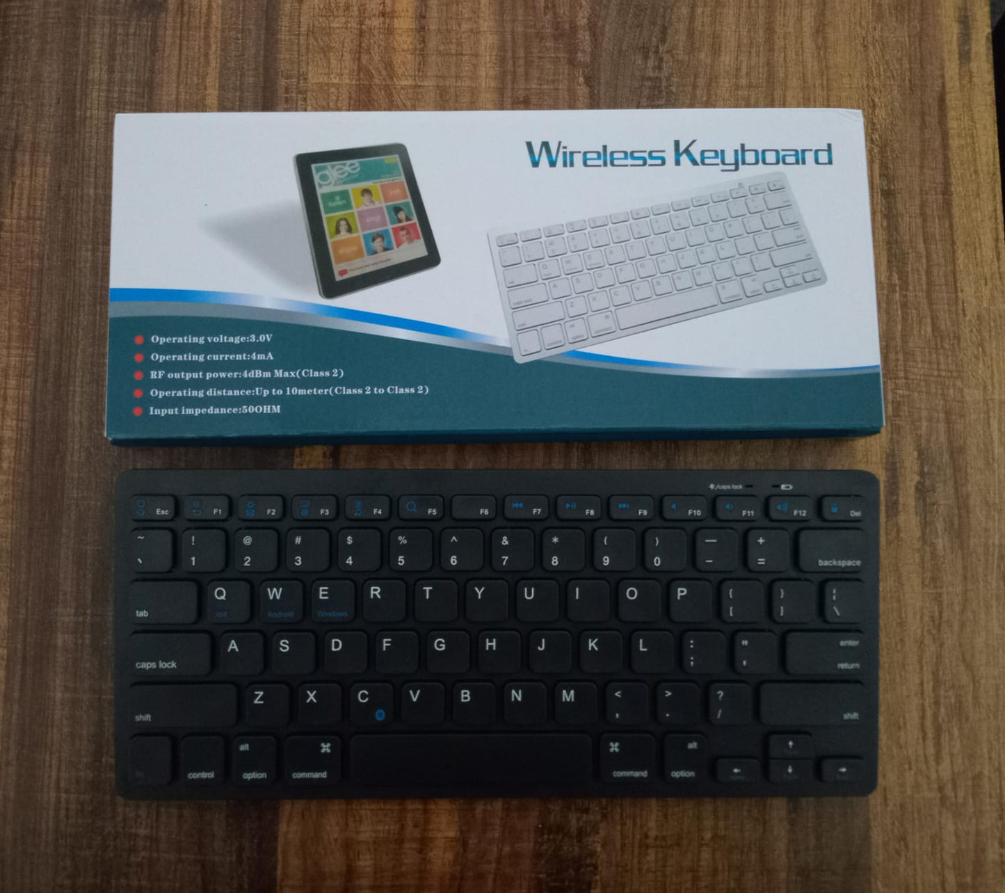 X5 Thin Mini Silent Office Ultra Wireless Bluetooth Keyboard - For Tablet Laptop.