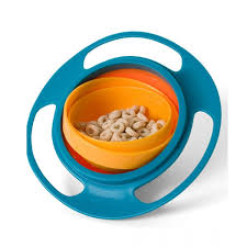 Amazing 360° Rotatable Baby Feeding Bowl - Non Spill Universal Gyro Bowl Dish.