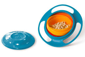 Amazing 360° Rotatable Baby Feeding Bowl - Non Spill Universal Gyro Bowl Dish.