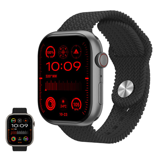 HK9 PRO+ SERIES 9 AMOLED SCREEN AI WATCH FACE SMART WATCH WITH Wearfit Pro APP BLACK.