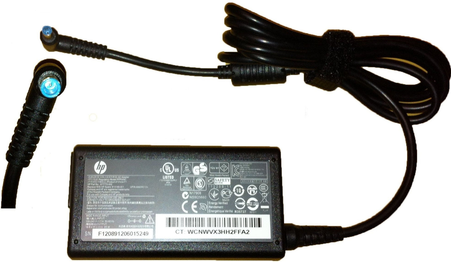 HP PAVILLION BLUE PIN LAPTOP CHARGER 19.5V 3.33A 65W (PIN SIZE 4.5*3.0).