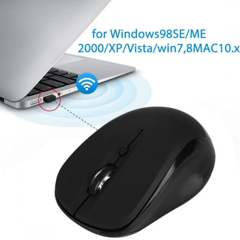 FM510A Wireless 2.4GHz USB Mouse Black Color HP Model FM510A