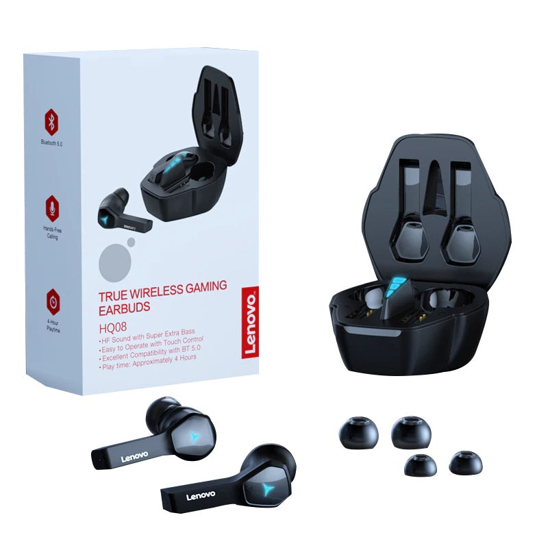 LENOVO HQ08 TRUE WIRELESS GAMING EARBUDS.