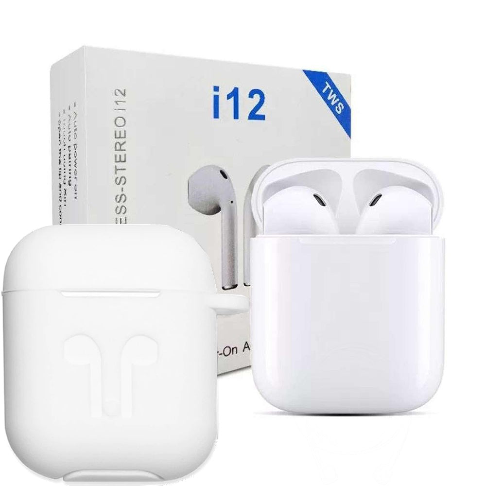 TWIN i12 With CASE Sensors Touch And Window Wireless Earphone V5.0.