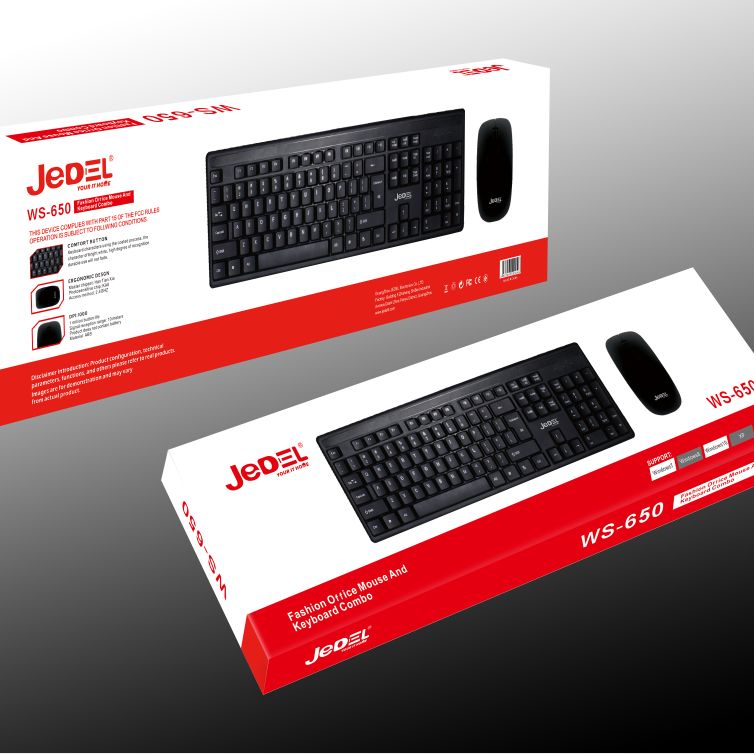 WS650 JEDEL WS650 Wireless Keyboard Mouse Combo