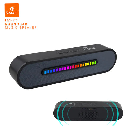 KISONLI WIRELESS BLUETOOTH LONGBAR SPEAKER LED-916.