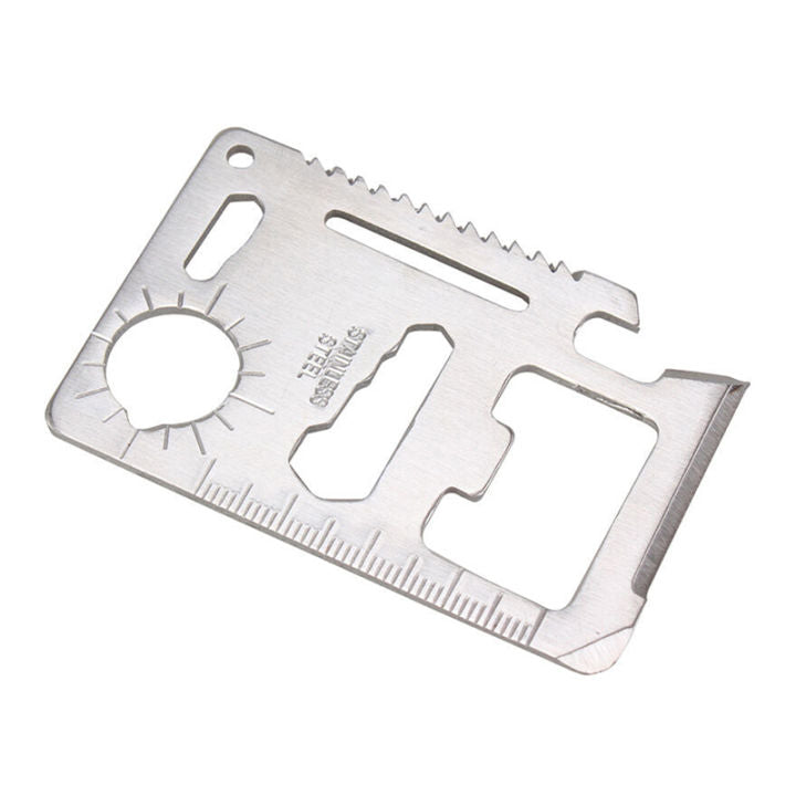 11 in 1 Portable Outdoor Camping Survival Multi-Tool Tourism Equipment Mini Card