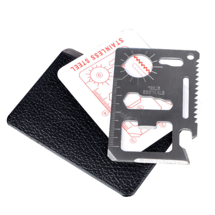 11 in 1 Portable Outdoor Camping Survival Multi-Tool Tourism Equipment Mini Card