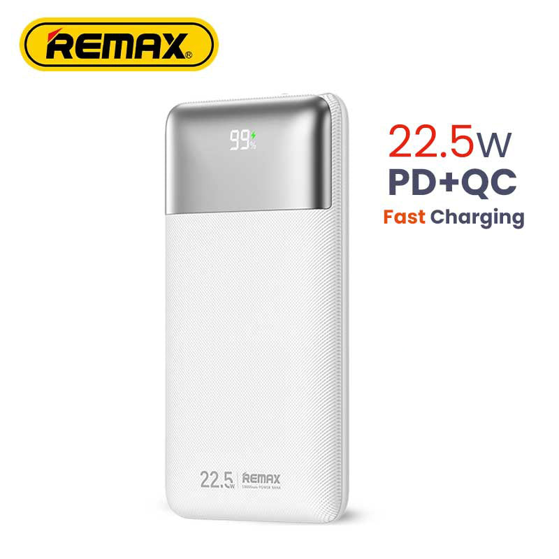 REMAX Kiyuan Series 20W+22.5W PD+QC Fast Charging Power Bank 10000mAh RPP-5 White.