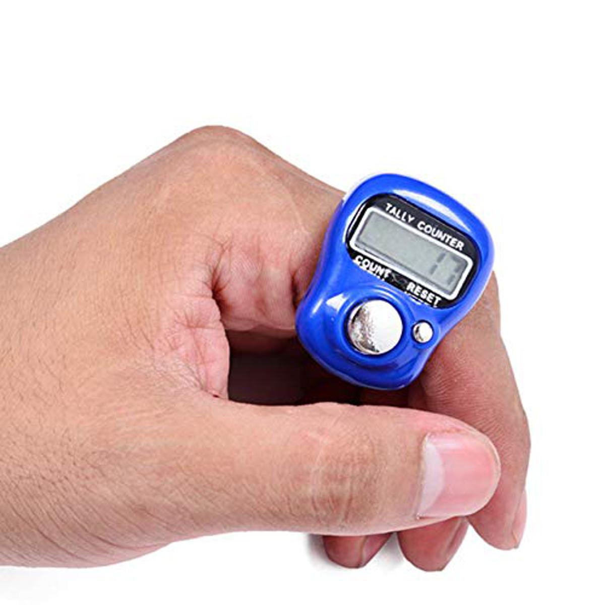 Digital Tasbeeh Counter With Hand Ring Finger Tally Electronic Tasbih Pray Counter 5 digit Portable LED